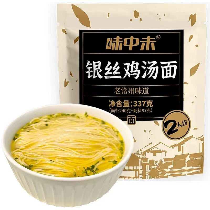 [Weizhongwei] Authentic Suzhou Aozao Noodles with Shredded Chicken Soup 337 กรัม