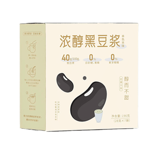Concentrated black soybean milk, flavor-free white sugar added 196 กรัม