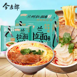 Jinmailang Lanzhou Ramen Chinese Fresh Aroma Original Soup Non-fried Instant Noodles 125g*1 bag 125 g