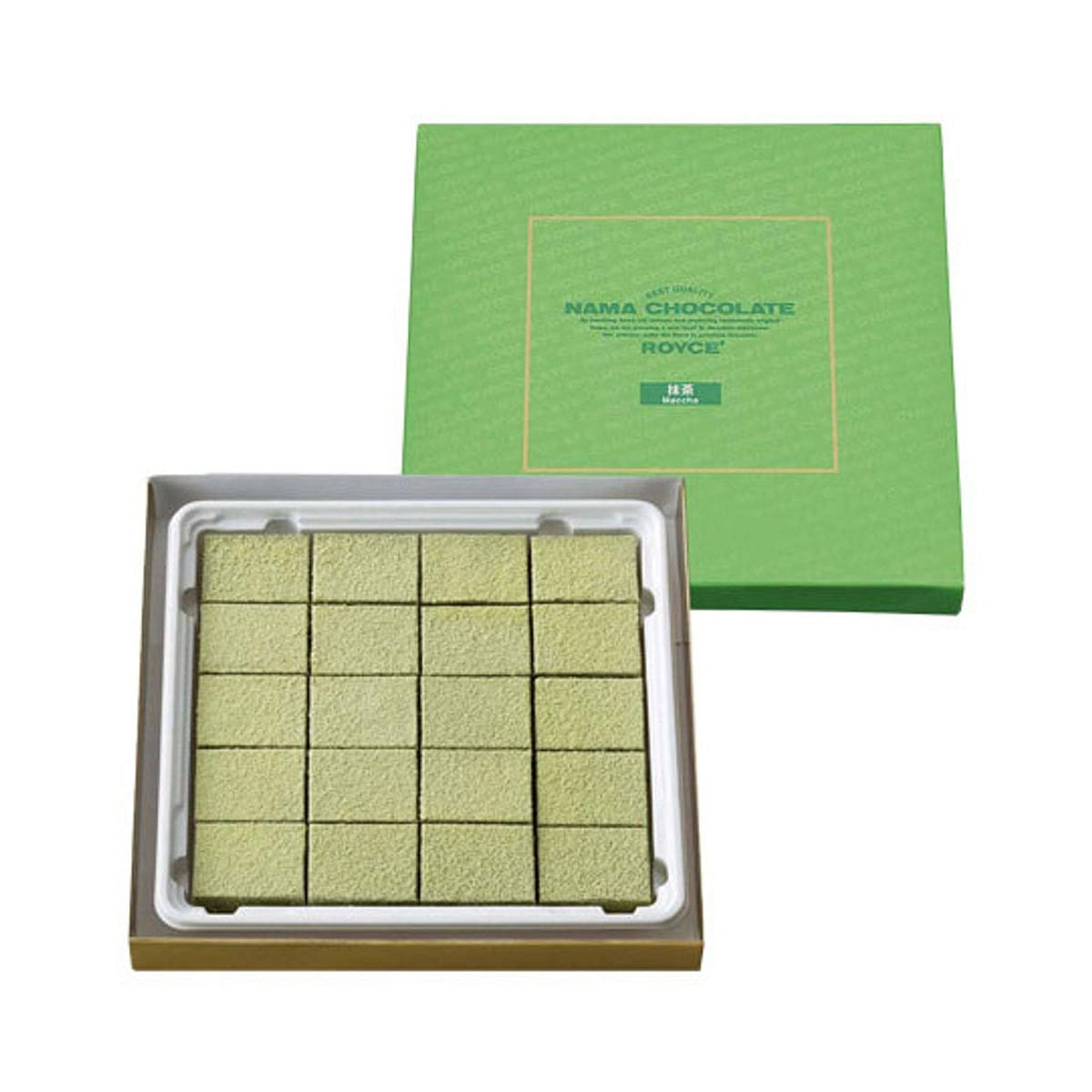 HOKKAIDO ROYCE Nama Chocolate Matcha Flavor 20pcs 1 box