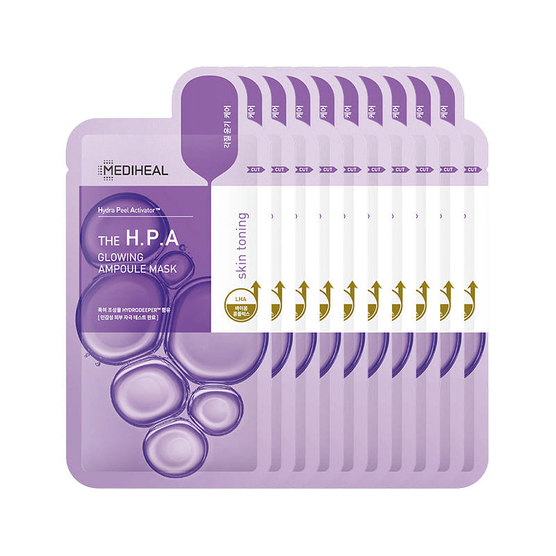 MEDIHEAL H.P.A Glowing Ampoule Mask 10 Pack 1 each