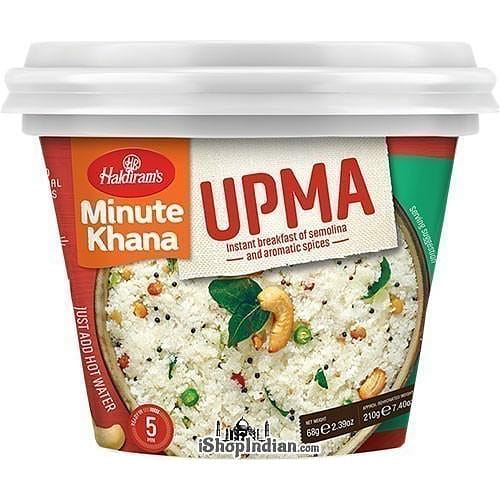 Haldiram's Instant Upma - Instant Breakfast of Semolina and Aromatic Spices , 2.39 oz pack 2.39 オンス