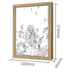 哪吒灯光画床头灯敖光A款充电款 A4大小 1 份