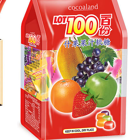 cocoaland LOT100 Fruit juice gummies QQ candysnack 150 그램