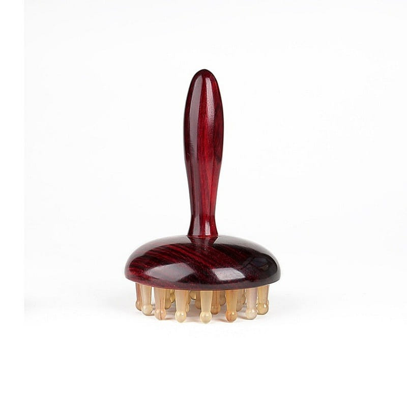 Sandalwood Meridian Brush Sheep Horn Finger Satin 1 個