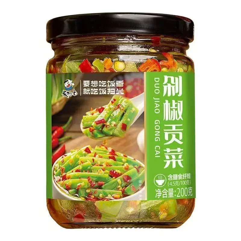 飯掃光下飯菜罐裝剁椒貢菜拌麪拌飯下飯神器200g 200 克