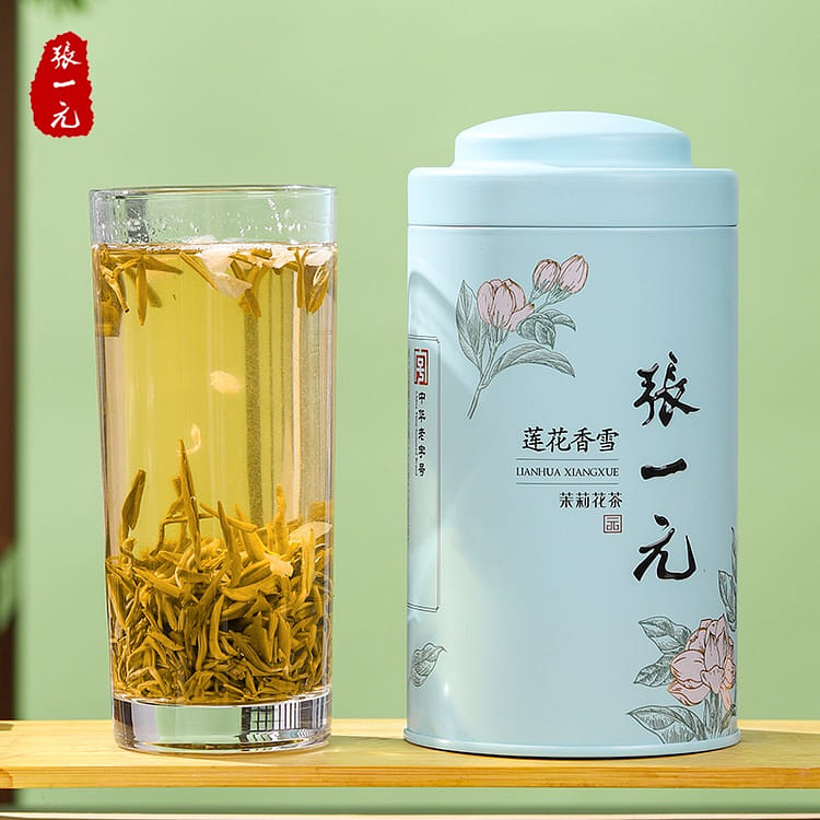 中国茶　茉莉花茶　白雪香　張一元　新品 zhangyiyuan molihuacha 【7窨白雪香】张一元 茉莉花茶75g 罐