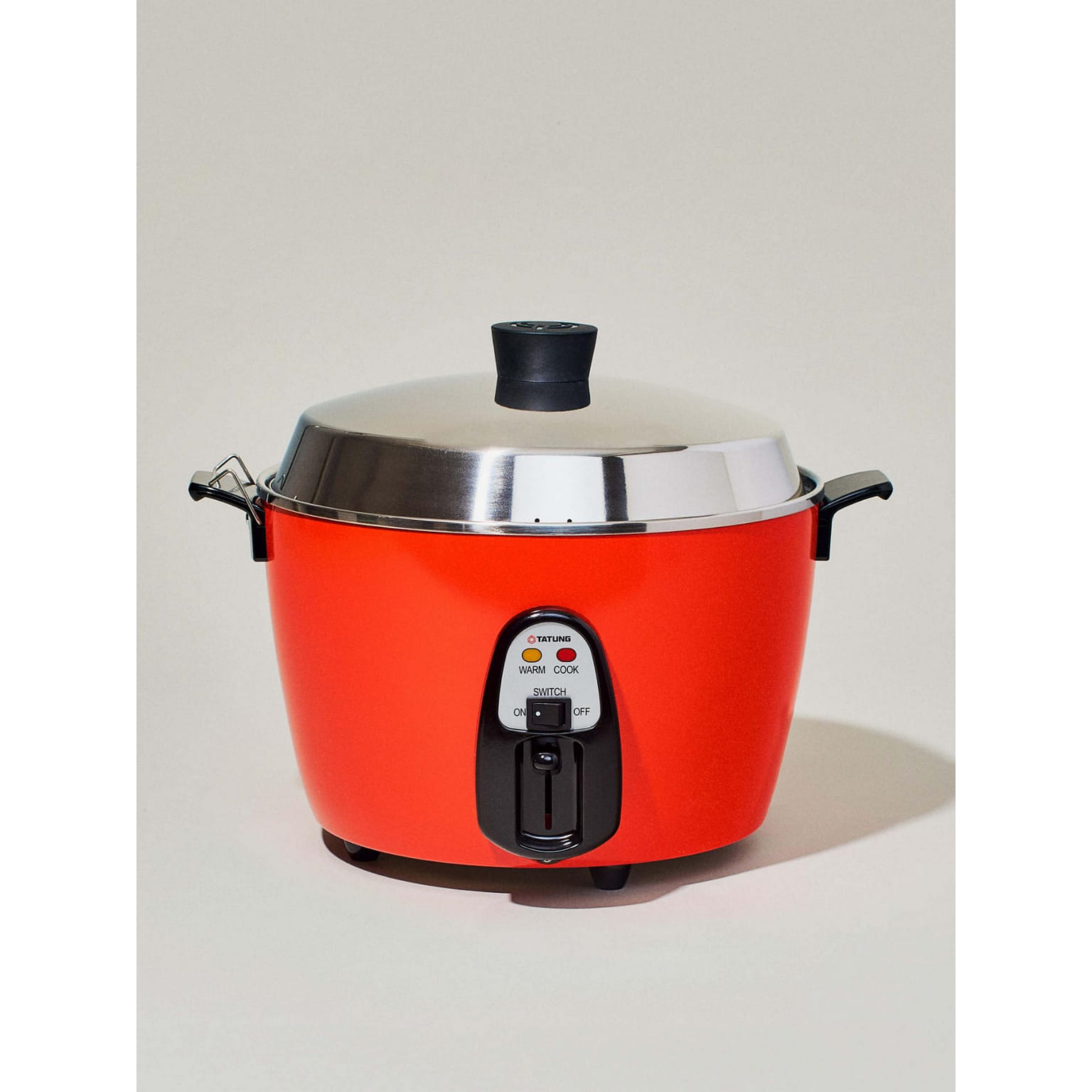 Tatung 11-Cup Stainless Steel Rice Cooker and Steamer, Red 1 개입