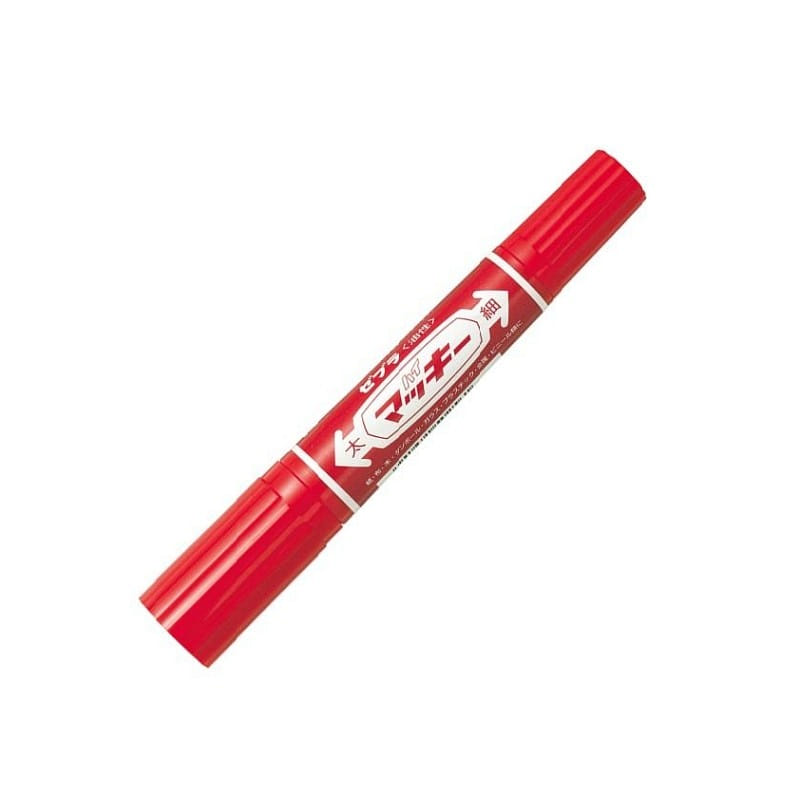 Zebra斑马 双头记号笔 粗油性笔 红色 1 份