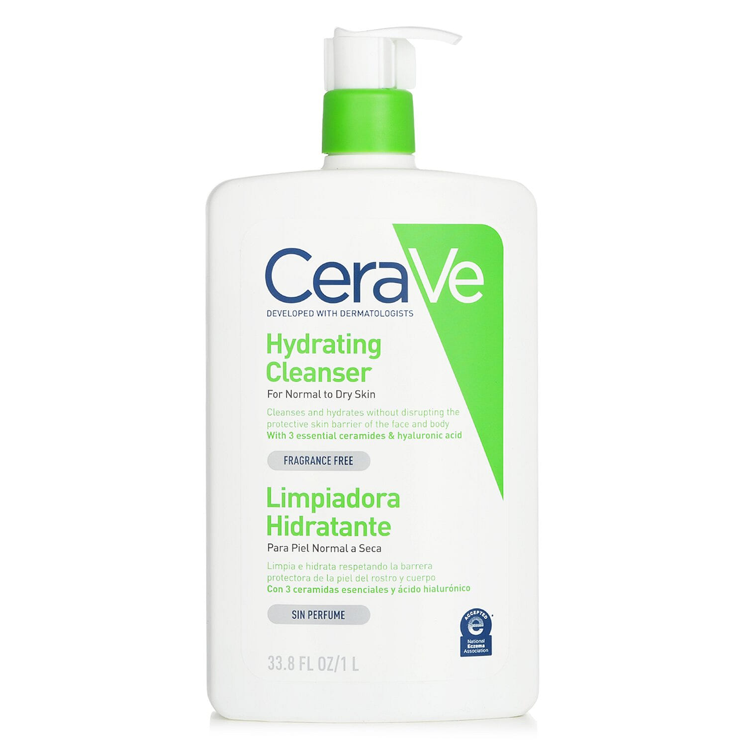 CeraVe Hydrating Cleanser For Normal to Dry Skin  1000ml/33.8oz 1000 มิลลิลิตร