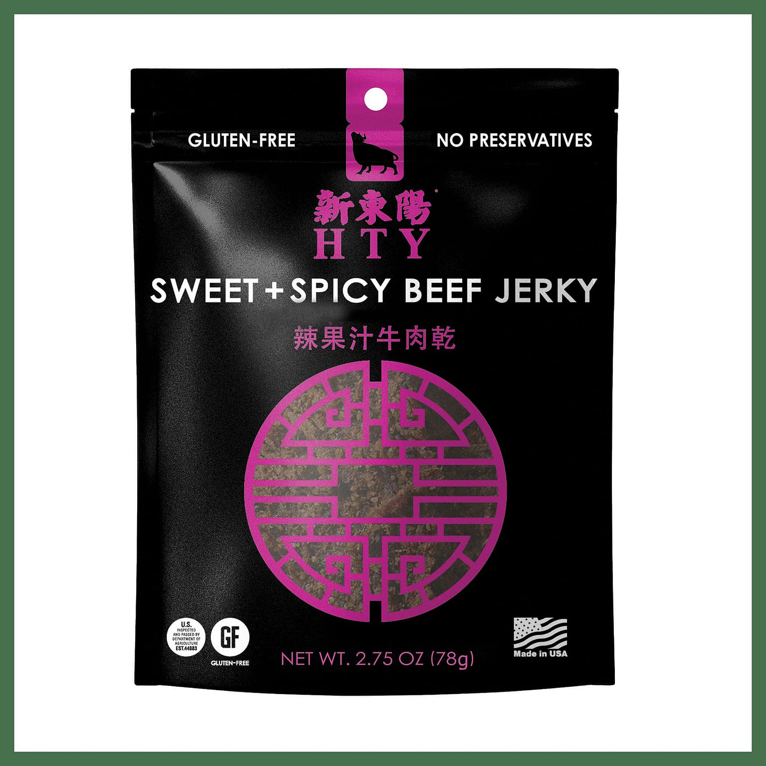 HTY Hsin Tung Yang Sweet and Spicy Beef Jerky 6oz 1 each