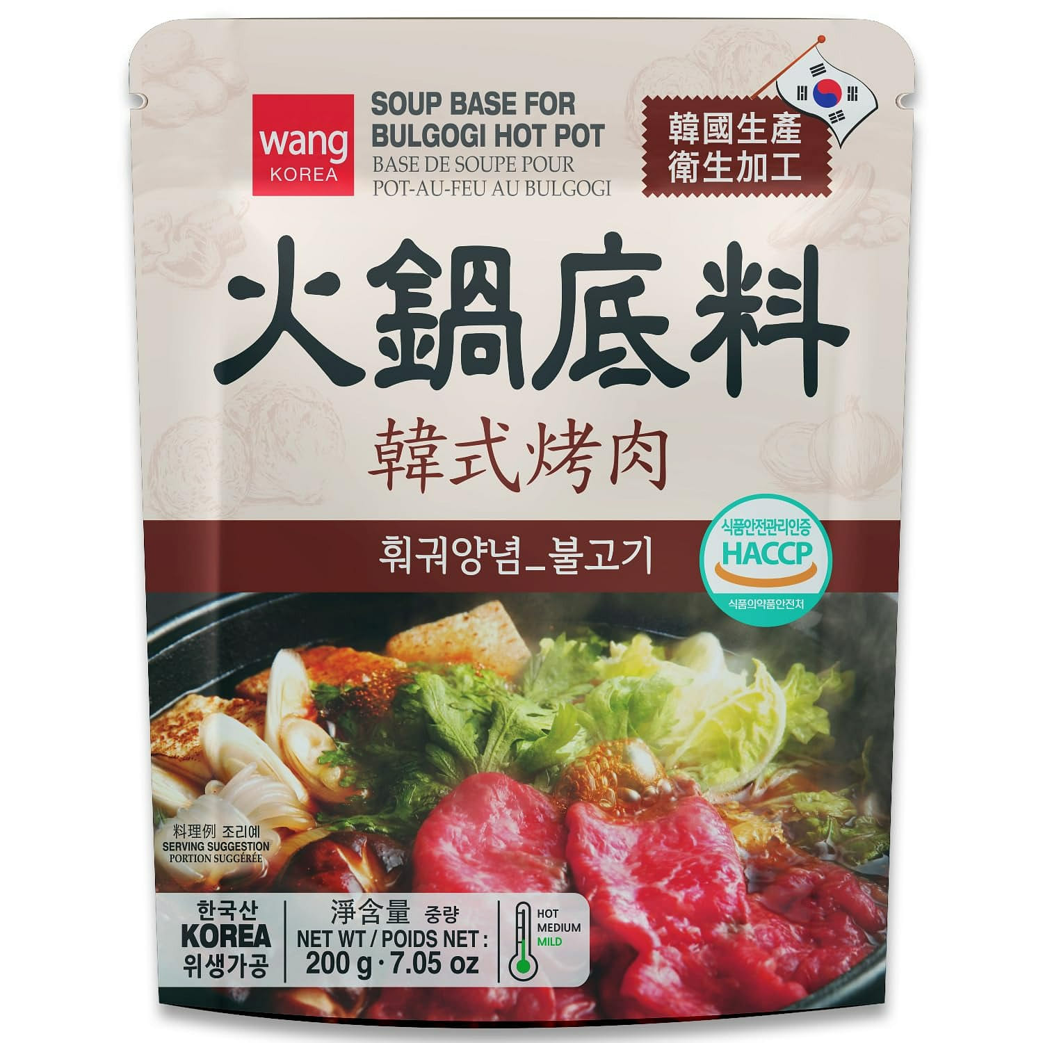 Wang Bulgogi Hot Pot Soup Base, 7.05 Ounce 1 each