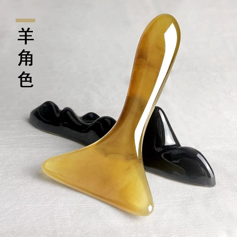 刮痧板 刮脖子神器 頸紋淋巴刮痧專用 按摩肩頸腿背部全身樹脂刮痧鏟 1 份