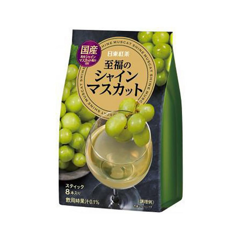 Nitto Black Tea Musk Agate Grape Drink 76g 8 packs 1 ส่วน