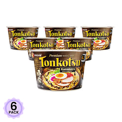 Nongshim Tonkotsu Ramen with Kuromayu Noodle Big Bowl 3.56 oz*6 pack