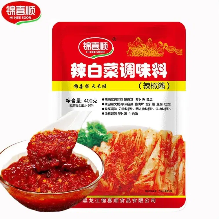 锦喜顺韩式辣白菜调料酱辣酱泡菜辣椒酱料400g 400 克