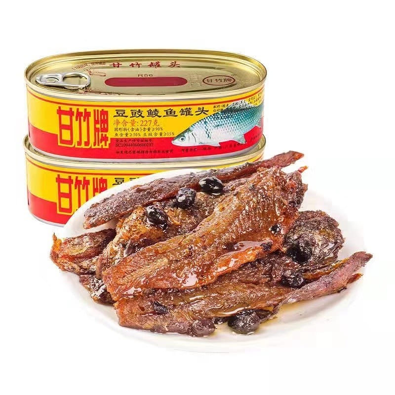 甘竹牌 豆豉鯪魚罐頭227g即食下飯菜魚乾貨淡水魚食品 227 克