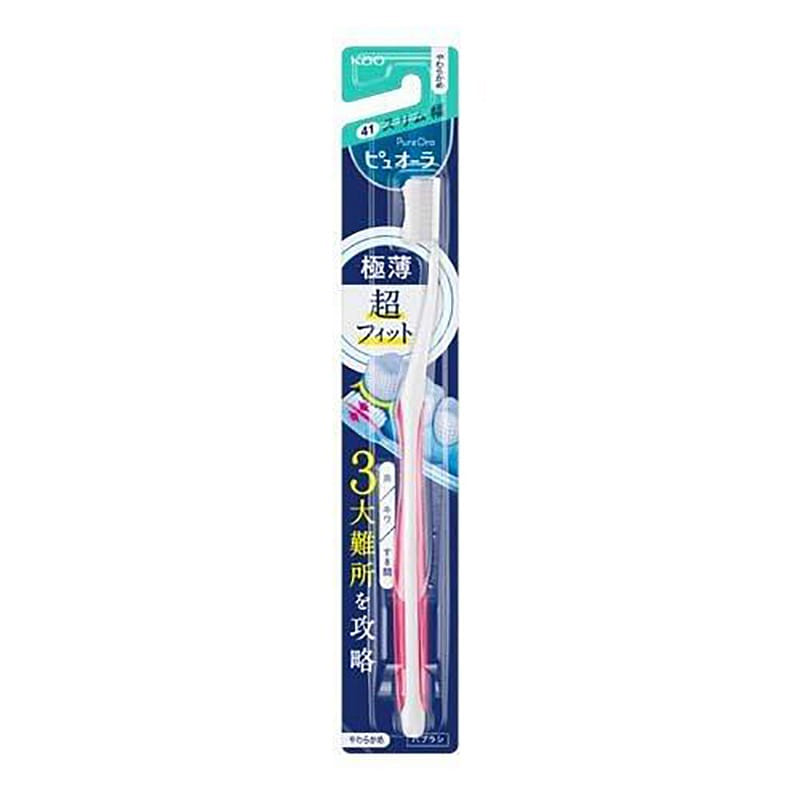 KAO Wavy Slim Soft Brush Toothbrush Pink 1pcs 1 개