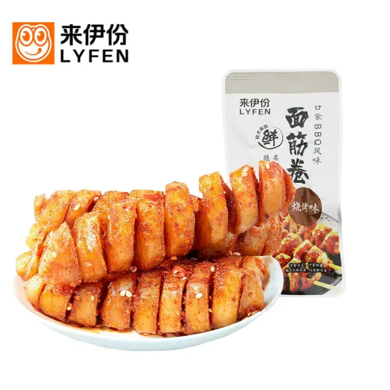 LYFEN Gluten Roll with Barbecue Flavor 3 packs 66 그램