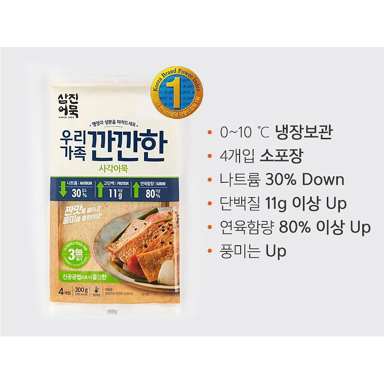 SAMJIN Thin Rectangle Fish Cake 200 g
