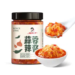 辣妹子蒜蓉酱辣椒拌饭酱180g*1瓶 180 克