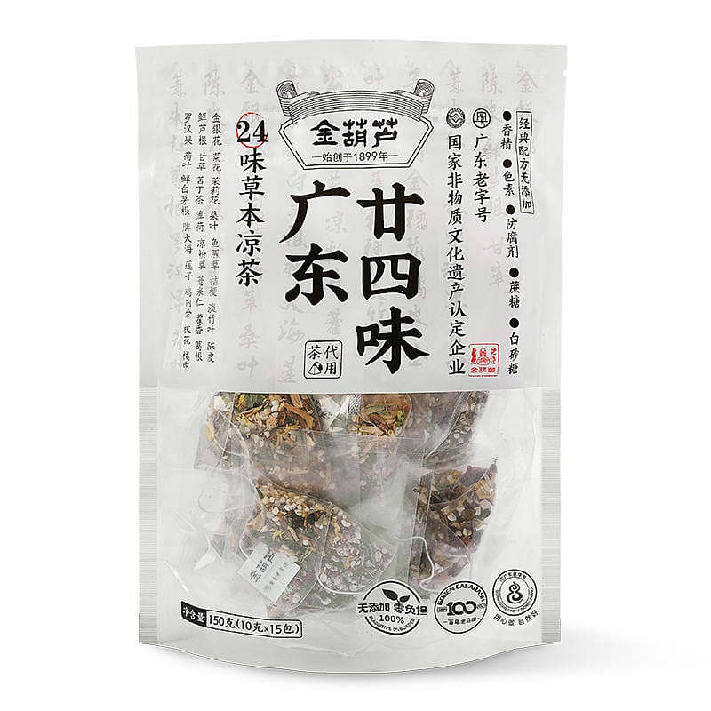 [15 packets] Golden gourd Guangdong herbal tea twenty-four flavor tea bags 150 กรัม