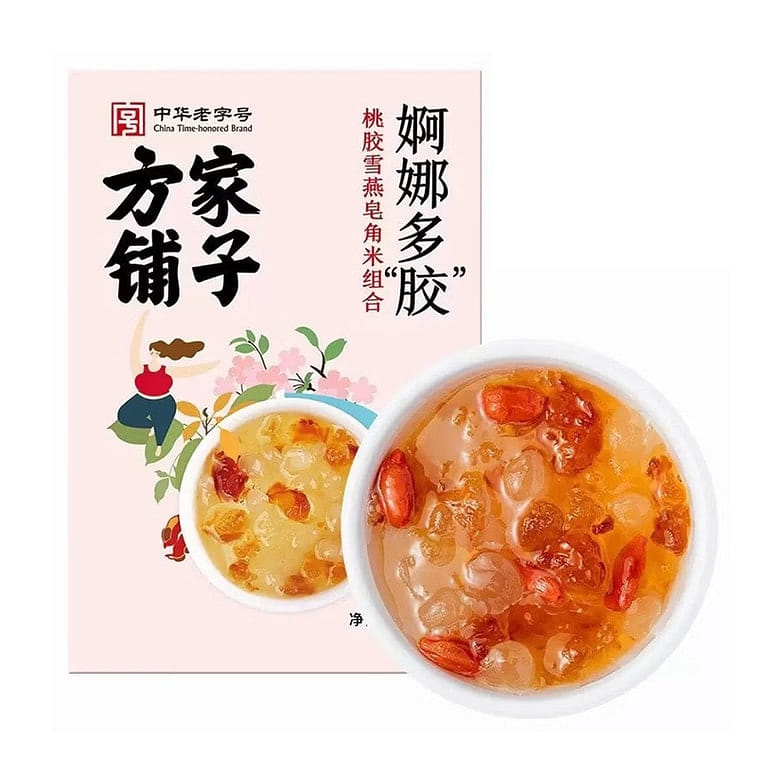 Fangjia Puzi Peach GumSnow SwallowChinese 200g 1 bottle