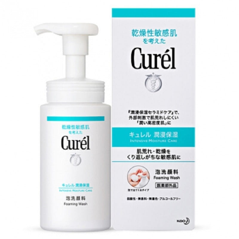 花王 Curel 珂润浸润保湿洁颜泡沫洗面奶1瓶 150 毫升