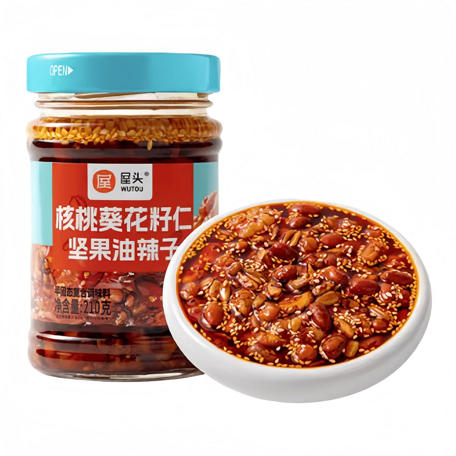 Nut Oil Chili Sauce 210g * 1 Bottle 210 g