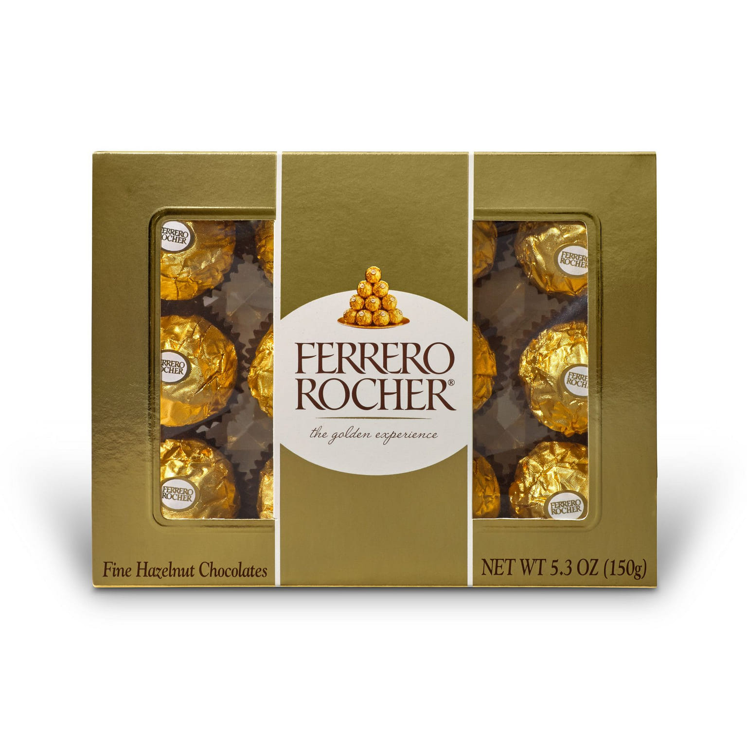 Ferrero Rocher Fine Hazelnut Chocolates, Chocolate Gift Box, 5.3 oz., 12 Pieces 1 개