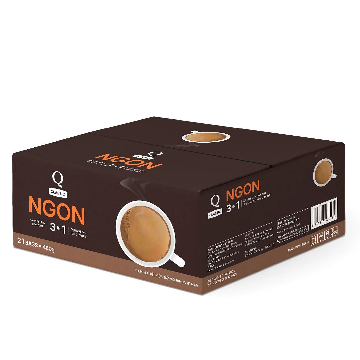 Q Instant Vietnamese Coffee - NGON STRONG 1 Box 1 each
