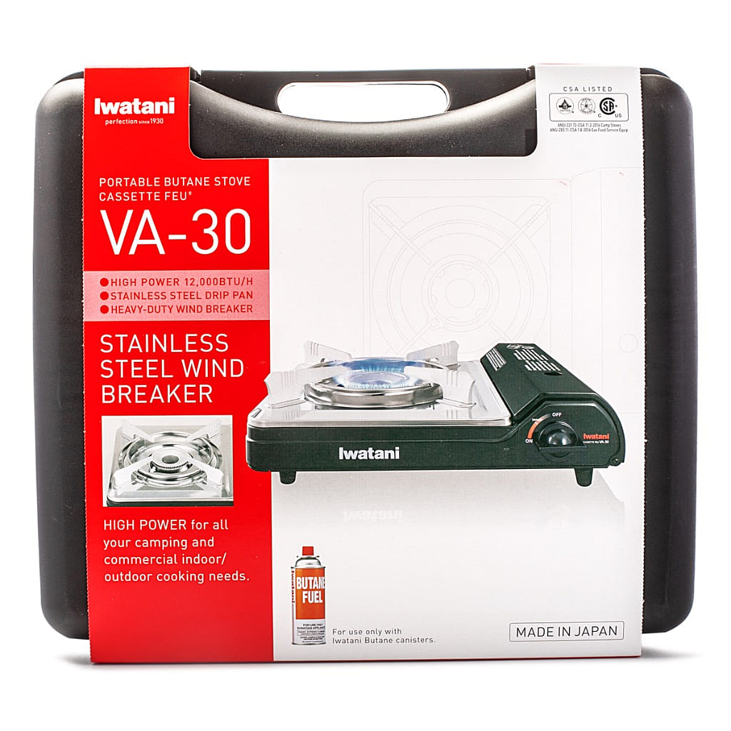 Iwatani Japan VA-30 Portable Butane Stove 12,000 BTU with Case 1 count