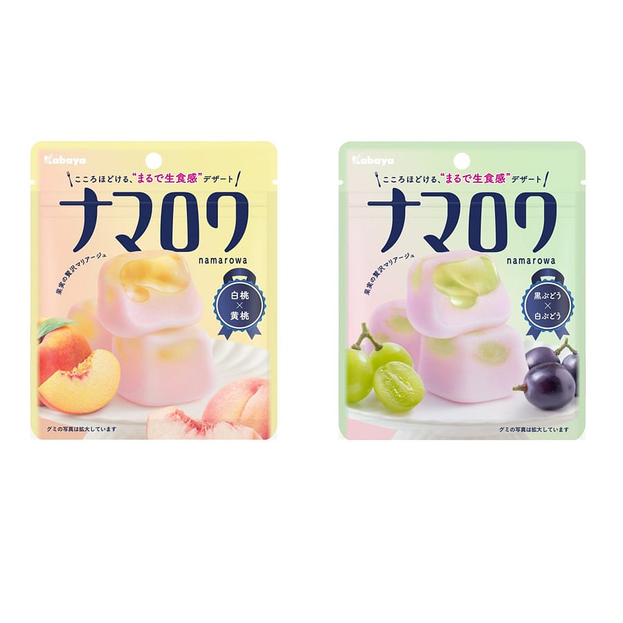 일본 kabaya 과즙 젤리 거봉 포도 1봉 + 복숭아 1봉 58g* 2 count
