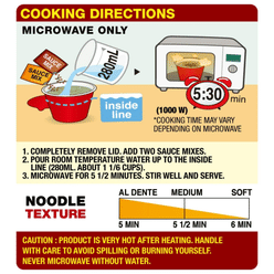 Nongshim Chapaguri Jjajang Noodles, Spicy Seafood Flavor pack of 6 1 each