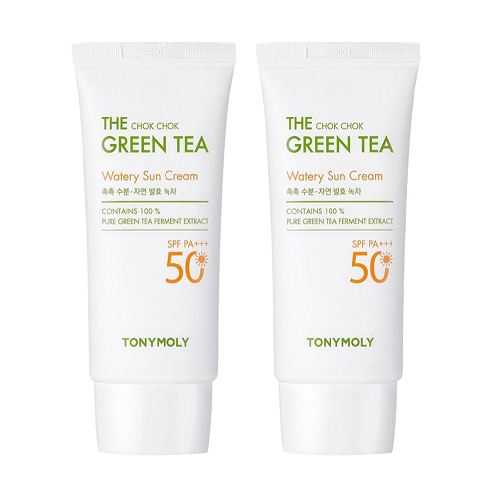 TONYMOLY The Chok Chok Green Tea Watery Sun Cream SPF50+ PA+++ 50ml x 2p 1 each