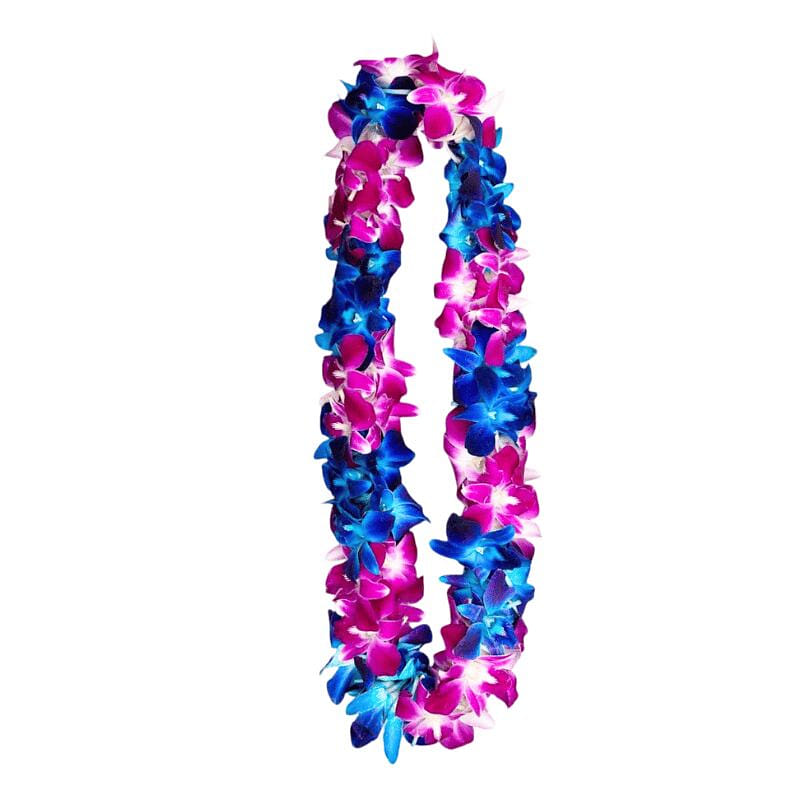Fresh Graduation Orchid Leis Mix Blue and Sonnia 1 each