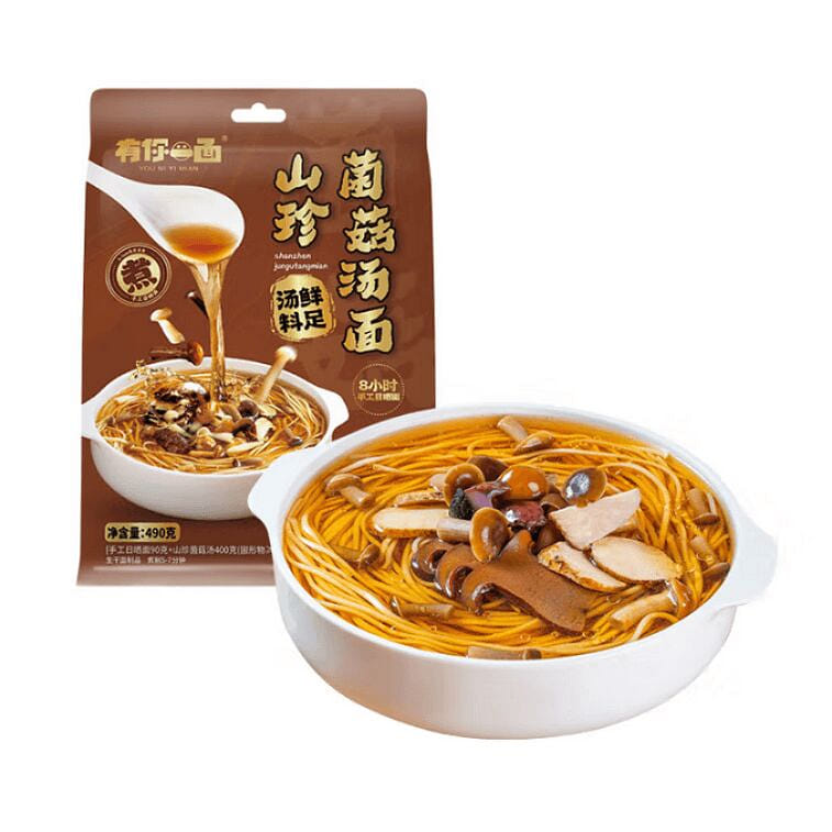 Youniyimian Mushroom Soup Noodles Yunnan - 490g 490 g