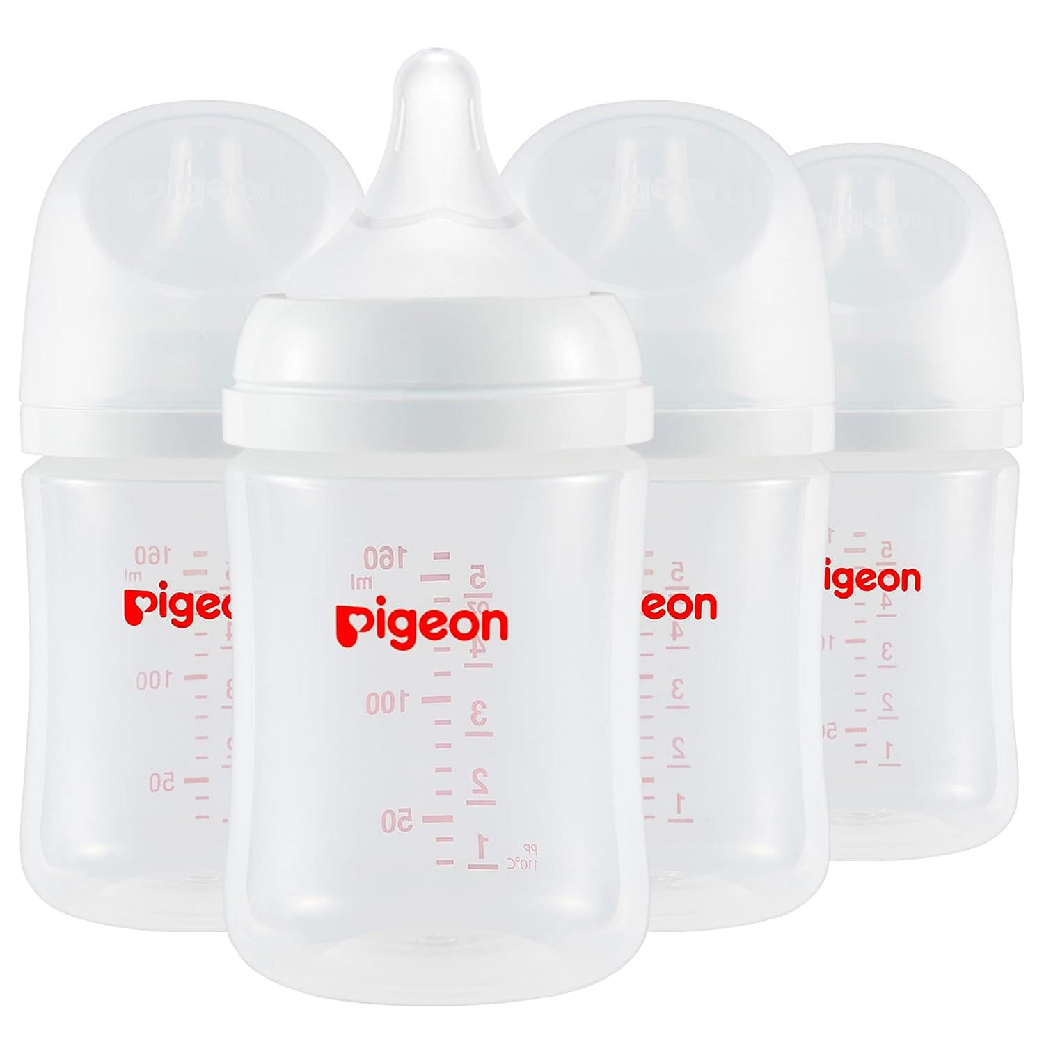 Pigeon PP Nursing Bottle 5.4 Oz Include SS Nipples 4 bottle