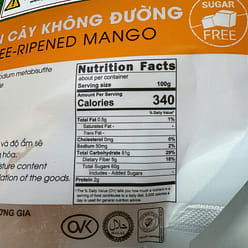 Dried Mango - Tree-ripened mango 200g 0.44 lb