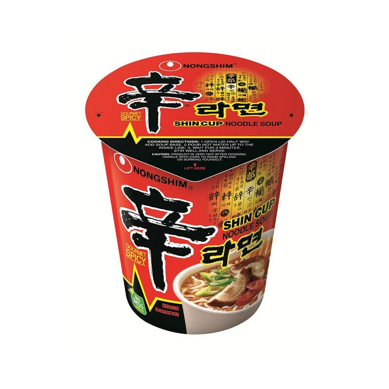 [NONGSHIM] Shin Noodle Ramen Cup - 75gX6 Cups 1 개
