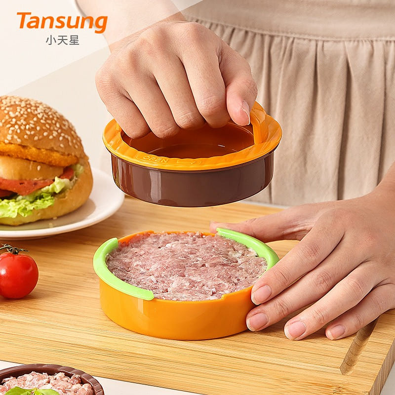 Round hamburger making tool meat press 1 each