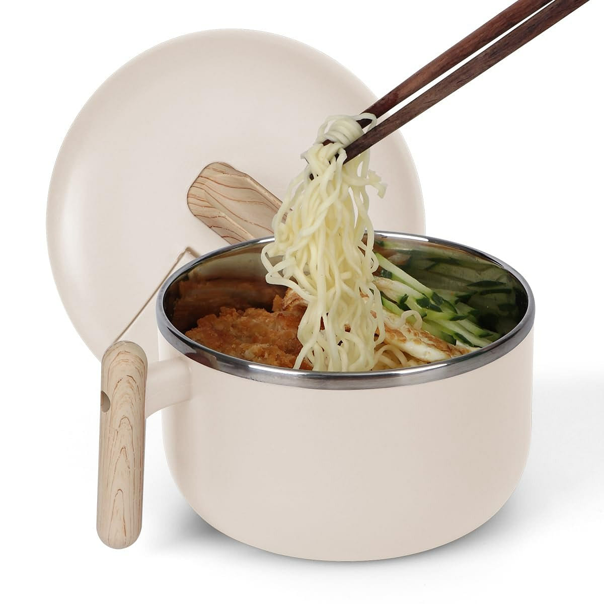 40 Oz Ramen Bowl Soup Bowls with Lid and Handles Noodles Pasta Cereal Salad 1 개