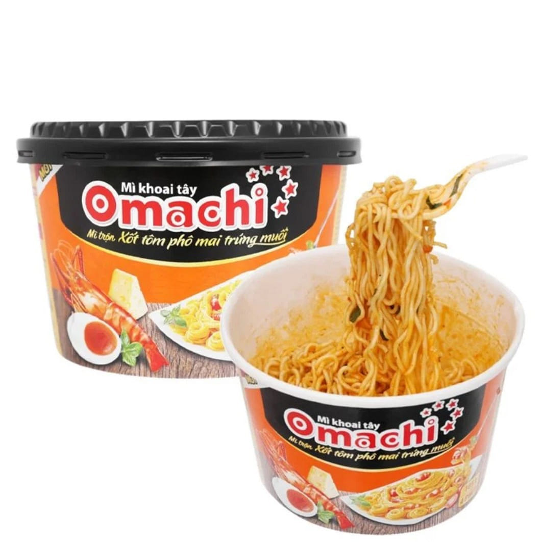 Shrimp, Cheese & Salted Egg Sauce Noodles  OMACHI 105 그램