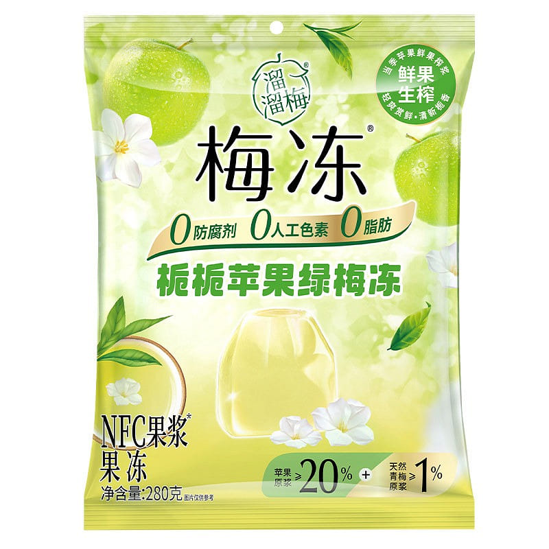 溜溜梅 梅凍 梔梔蘋果綠280g 280 克
