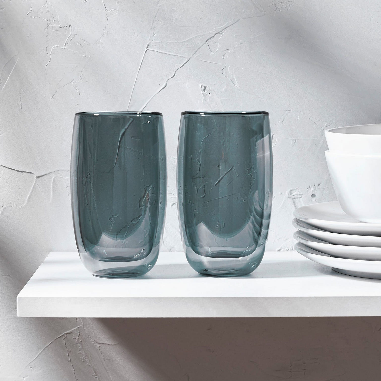 ZWILLING Sorrento 2-pc Double-Wall Latte Glass Set 2-pc / Smoke Grey 1 個