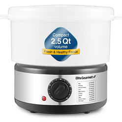 2.5夸脱小型电蒸锅 食物鸡蛋蔬菜米饭电动蒸锅 1 份