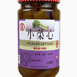 Jinlan small vegetable Heart 396g/ bottled pickles 1 each