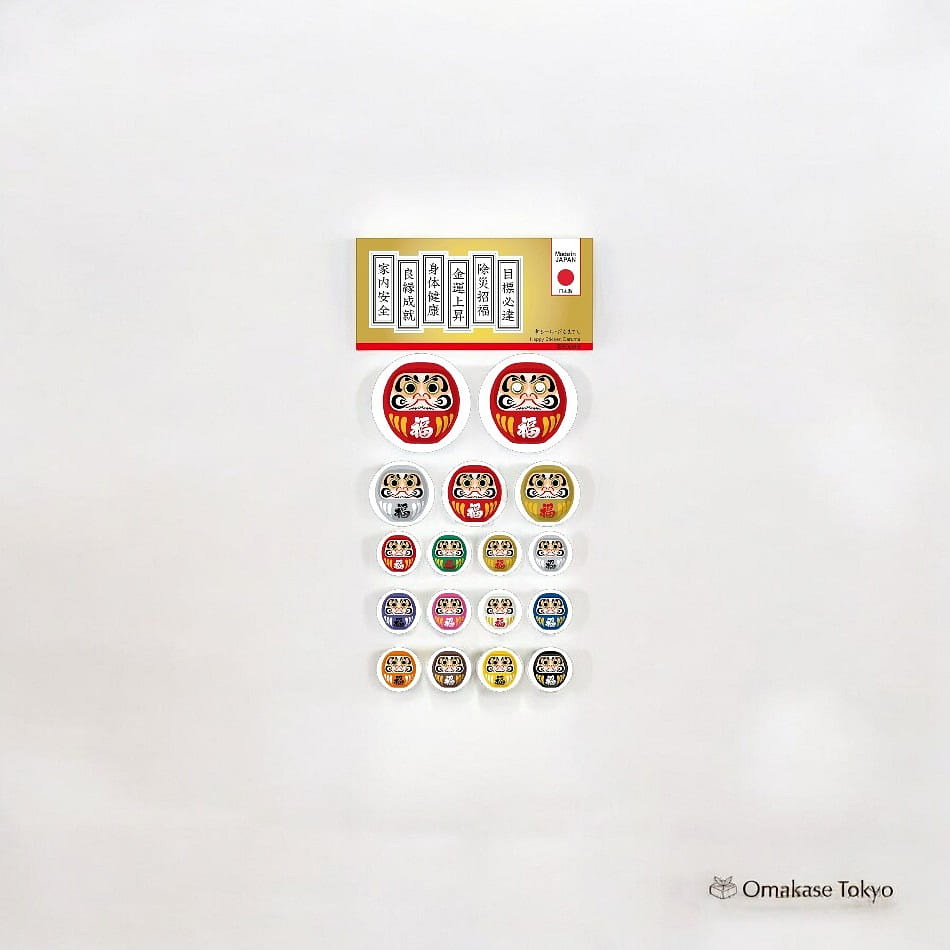 Todan Yasuki-Seal Daruma Lucky Charm-Pink 10 g