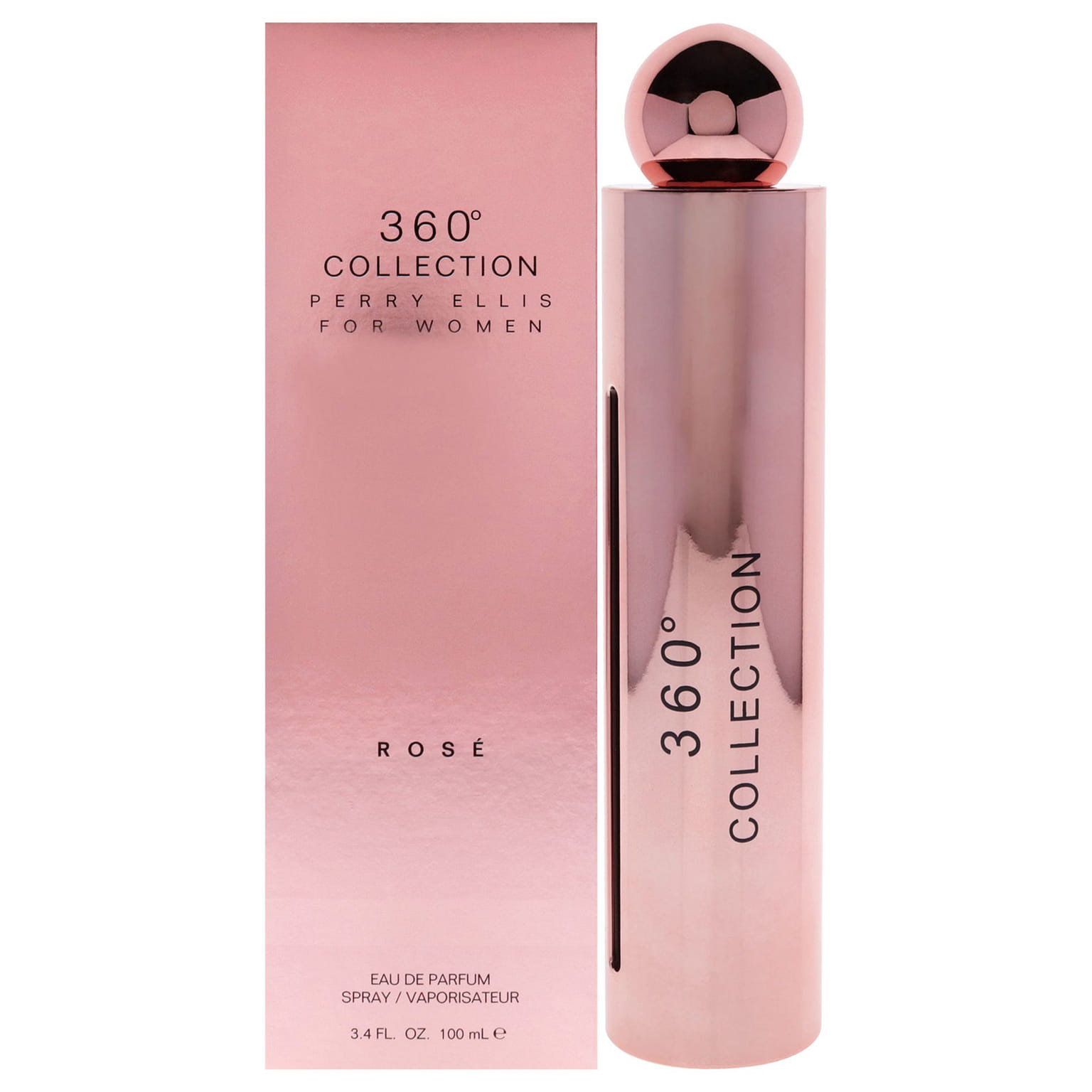 페리 엘리스의 360 컬렉션 로즈 여성용 오 드 퍼퓸 스프레이 (3.4oz) 3.4 온스