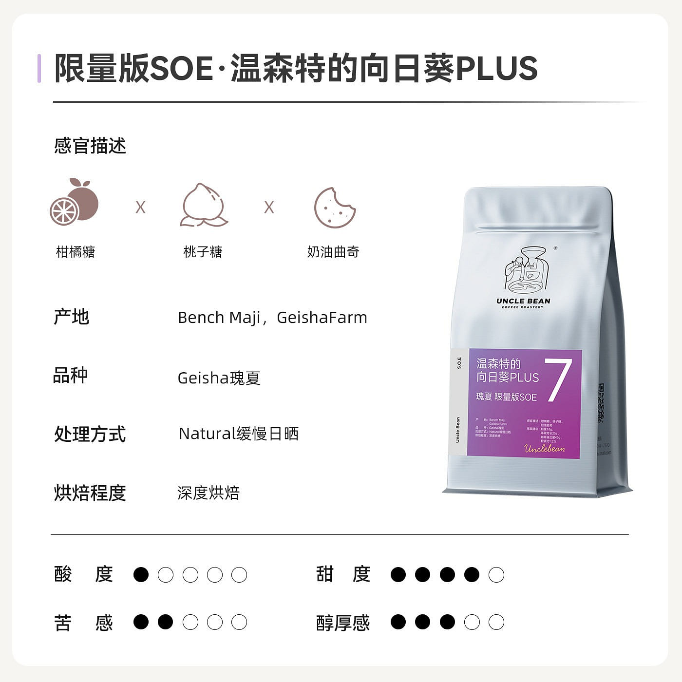 Italian espresso beans Vincent's Sunflower PLUS 500 g